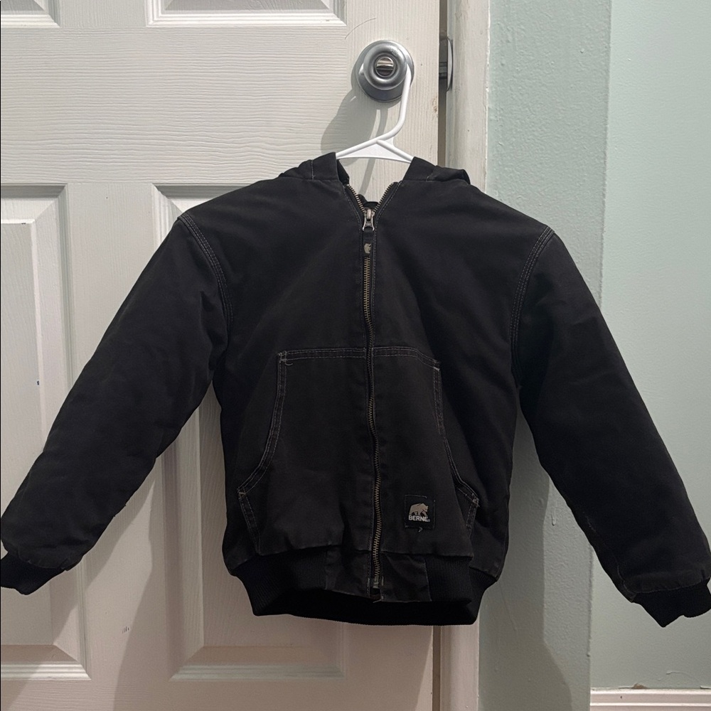 Stylish Black Kids Puffer Jacket